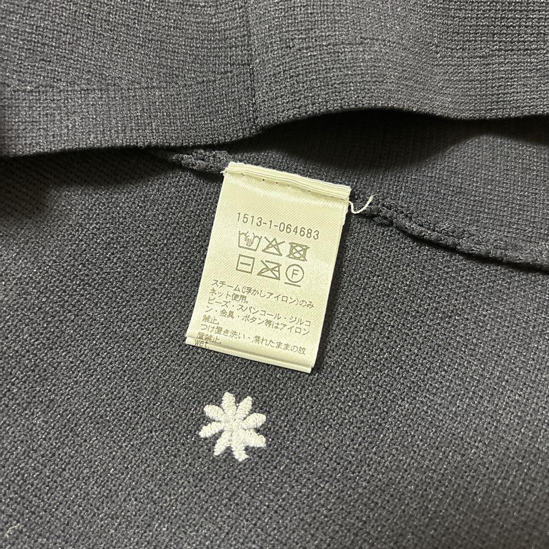 【極美品】ユナイテッドアローズ　エンブロイダリー　フラワー　ケープ　ニット　濃紺