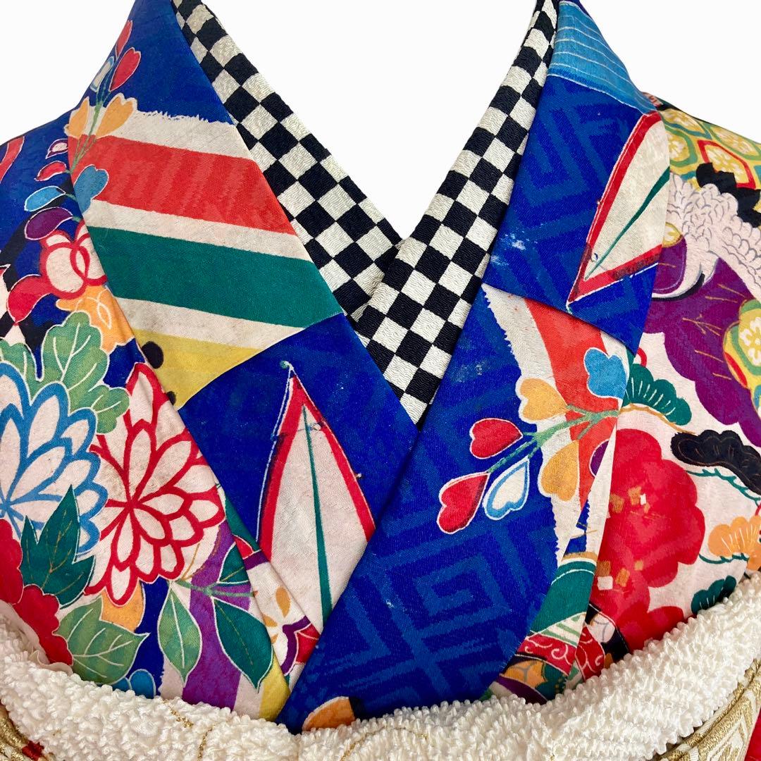 アンティーク　女の子　子供着物　七五三　アンティーク着物　NO24