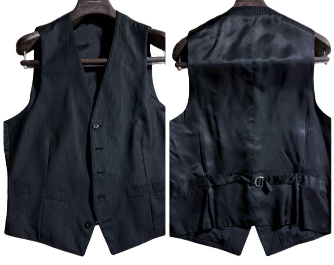 ポールスミス×ロロピアーナ 3ピース スーツ ストライプ SOHO FIT M