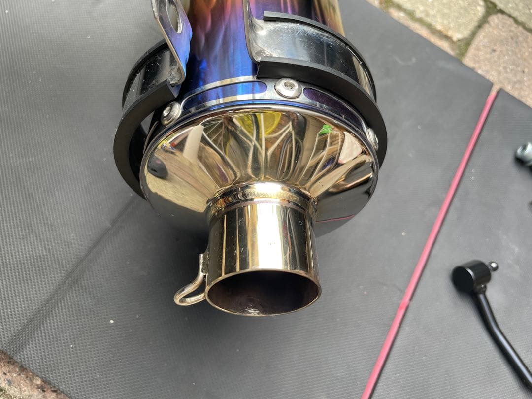 BEAMS マフラー JOG125 R-EVO ヒートチタン フルエキゾースト