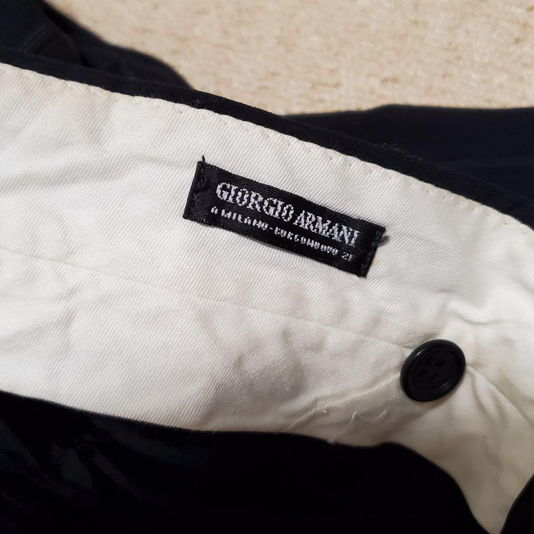 希少✨大きいサイズ ジョルジオアルマーニブラック ストライプ ダブル スーツ