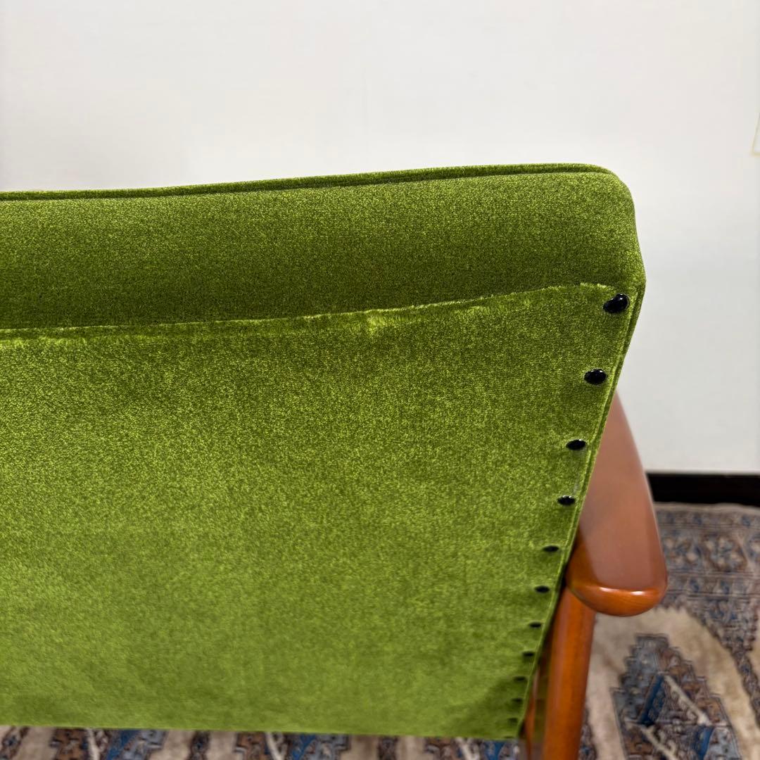 専用　25年製 美品 カリモク60 Kチェア モケットグリーン 1シーター 1P