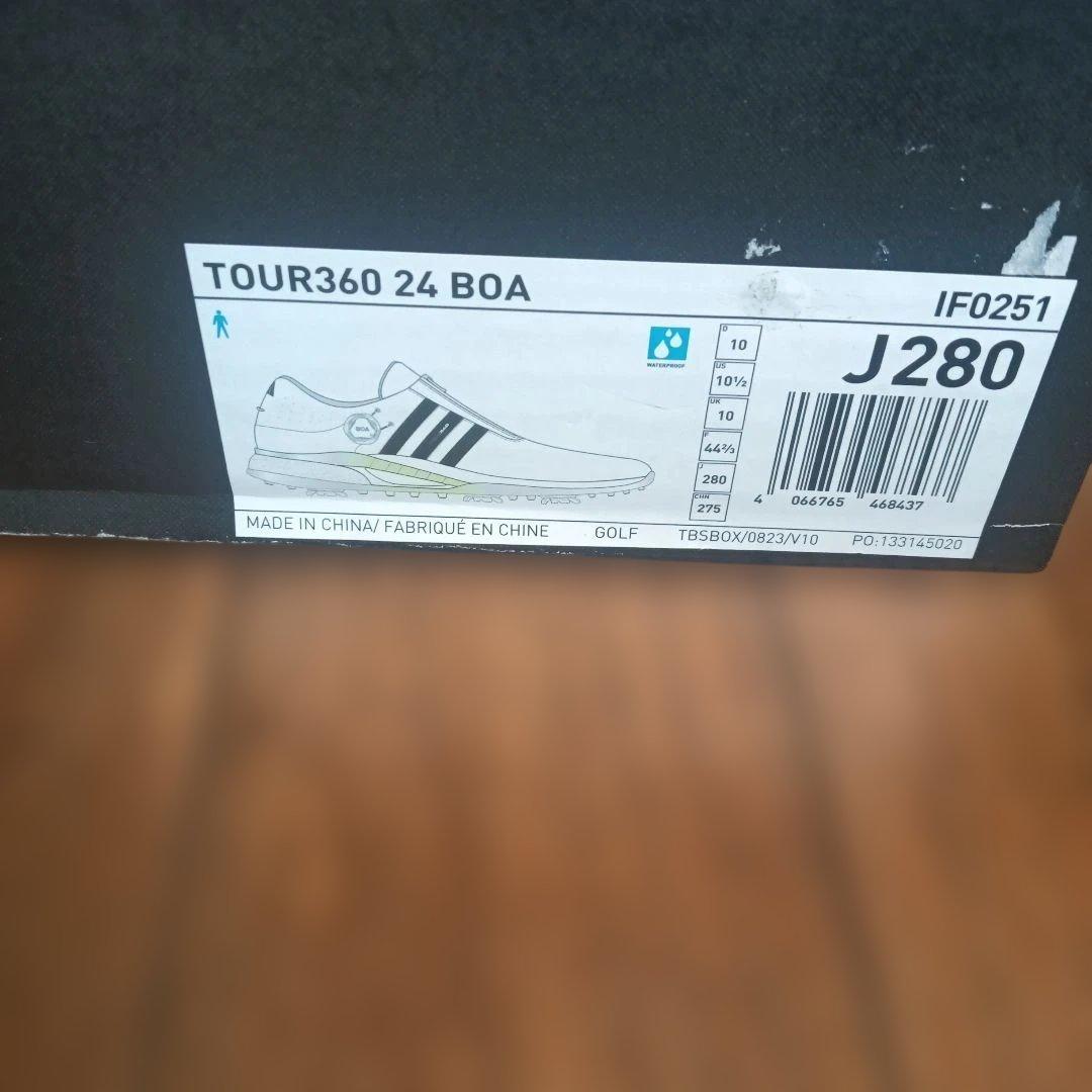 アディダス　ツアー360 BoAゴルフシューズ　28センチ　2024年モデル