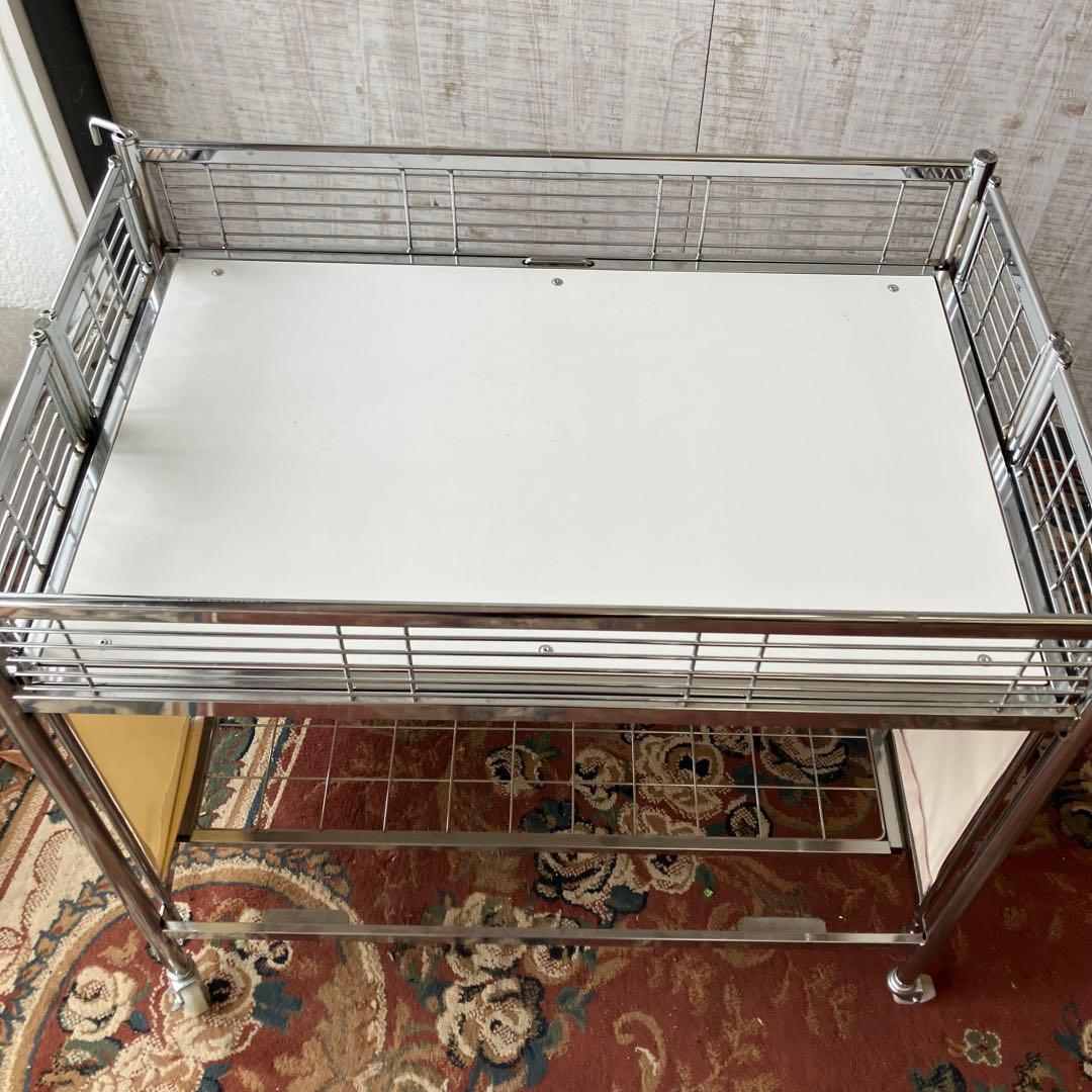 店舗什器 中折れ式ワゴン W900 店舗用品 陳列什器 販売ワゴン セールワゴン