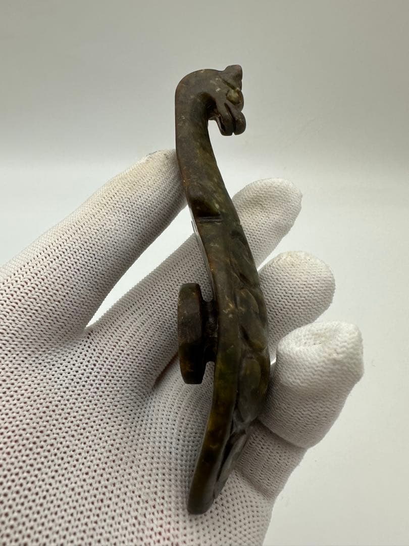 【中国古美術 】紅山文化 大型古玉璧 旧蔵 置物 巻珠戦漢古玉 旧藏品 合計9点