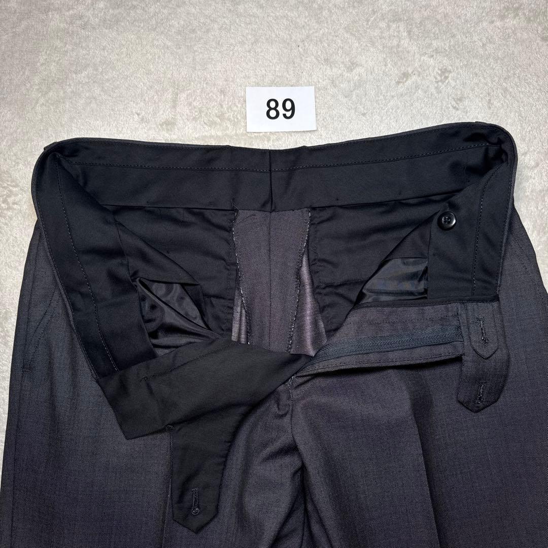 89 極美品　オンリー　スリーピース　スーツ　A6 チャコールグレー