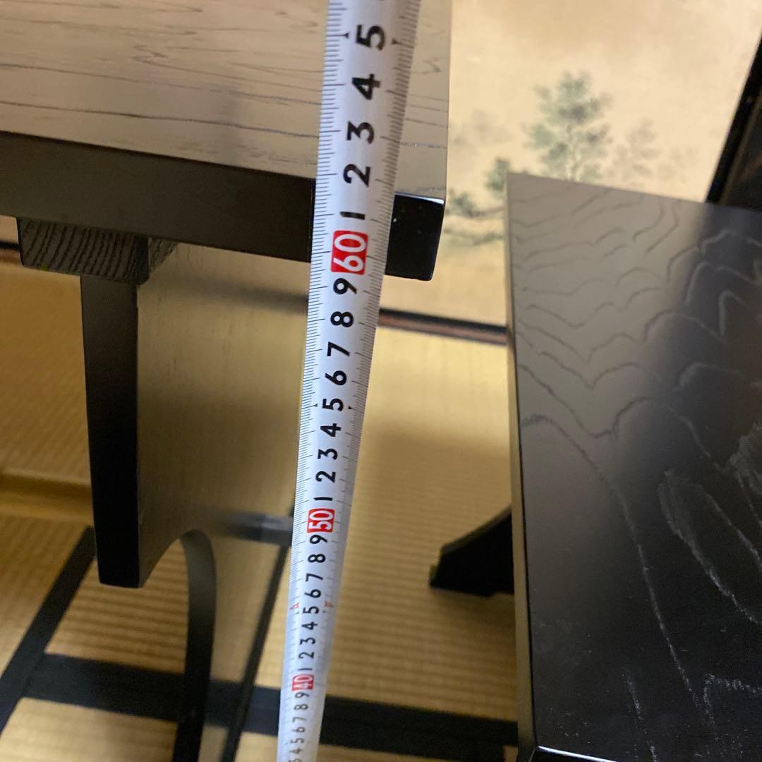 茶道具 立礼棚（りゅうれいだな） 点茶盤 掻合塗 表用セット