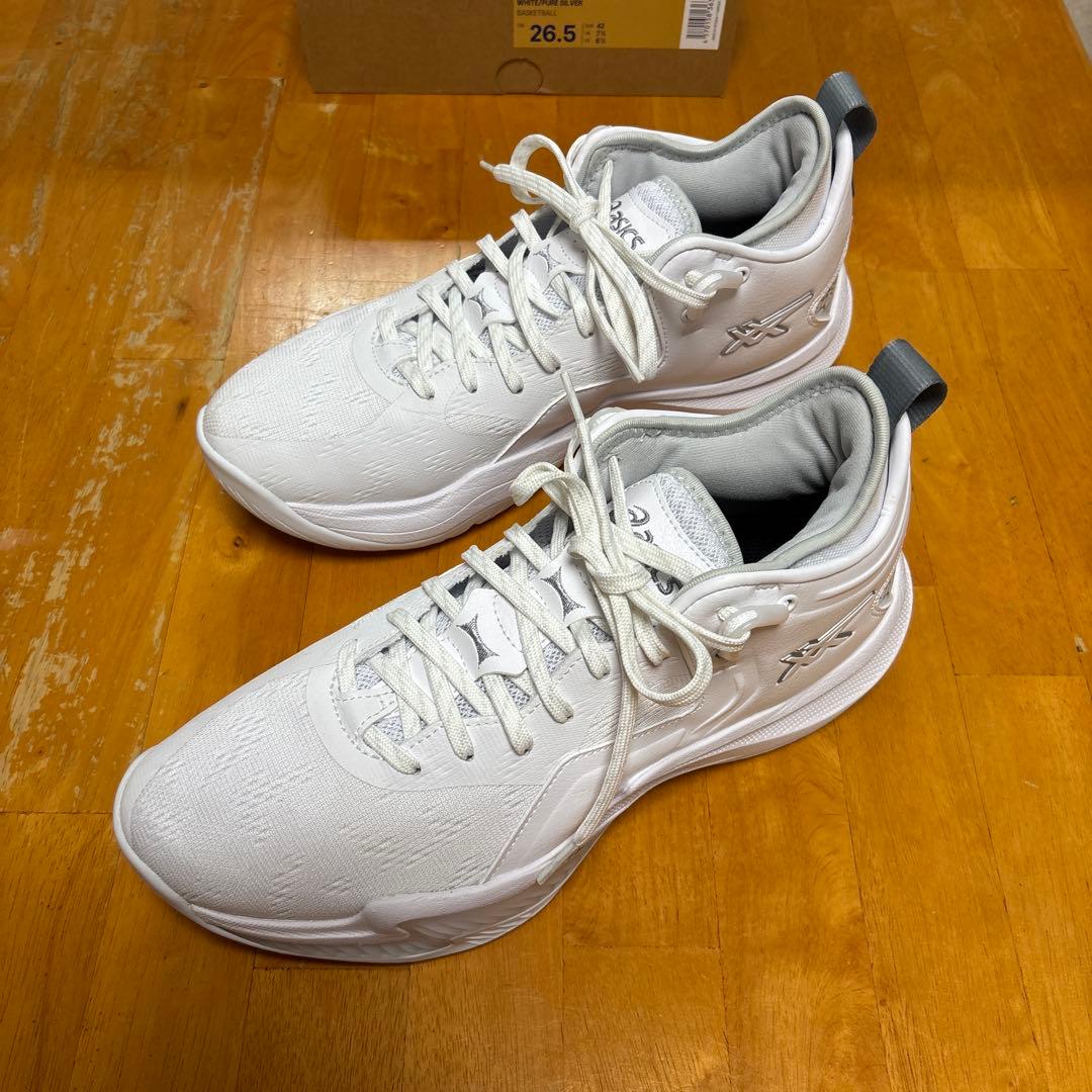 シューズ(男性用) NOVA SURGE LOW2 asics 26.5 US8.5 white