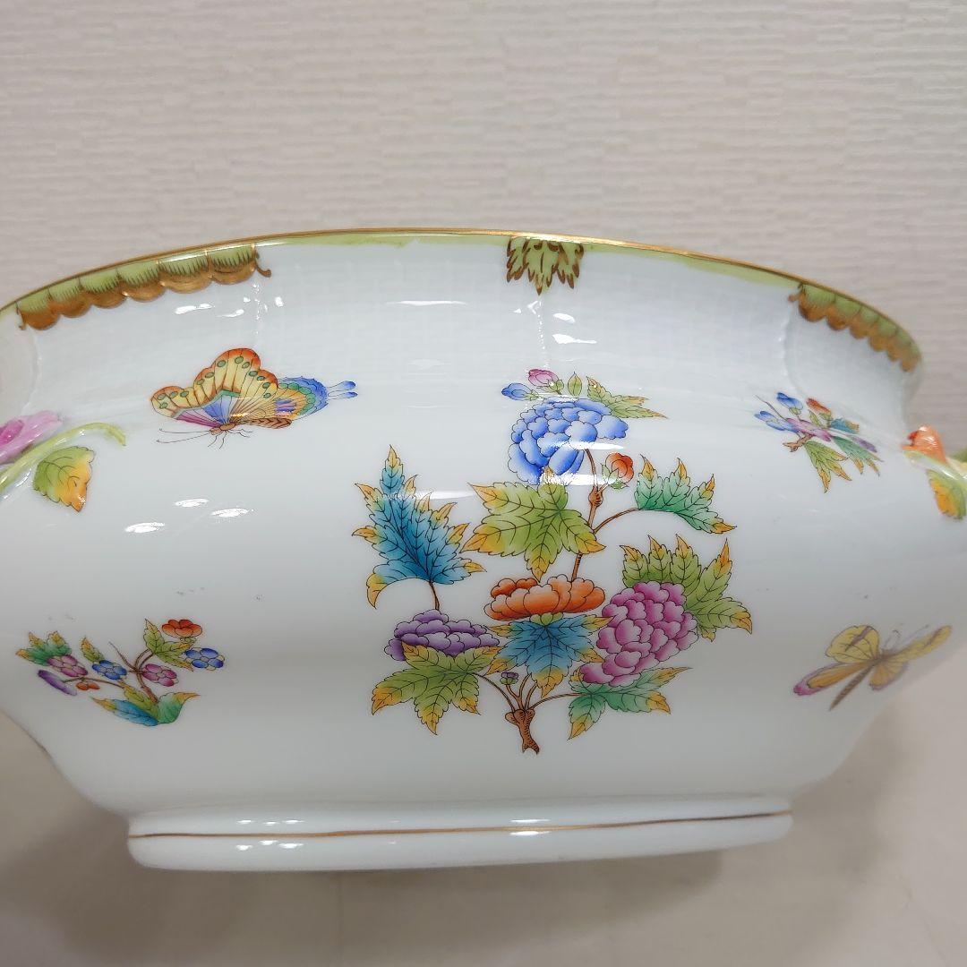 A*)様 ヘレンド ヴィクトリアブーケ チュリーン 大型 陶器 ボウル 蓋なし