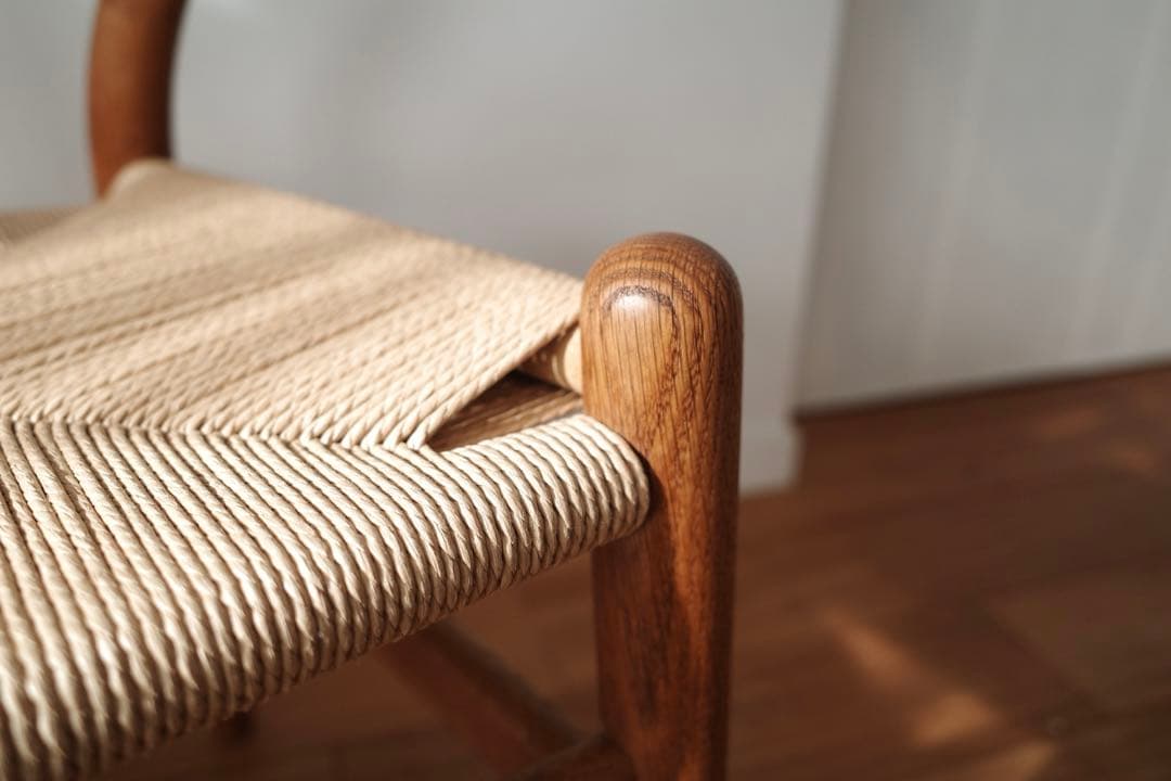 極美品【ヴィンテージ yチェア】オーク ペーパーコード新品