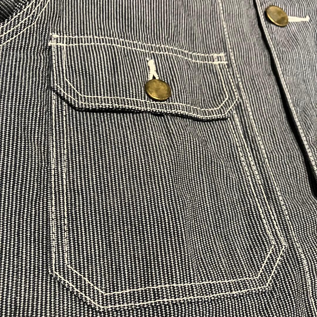 レア シュガーケーン ビームスコラボ ストライプカバーオール グレー Mサイズ