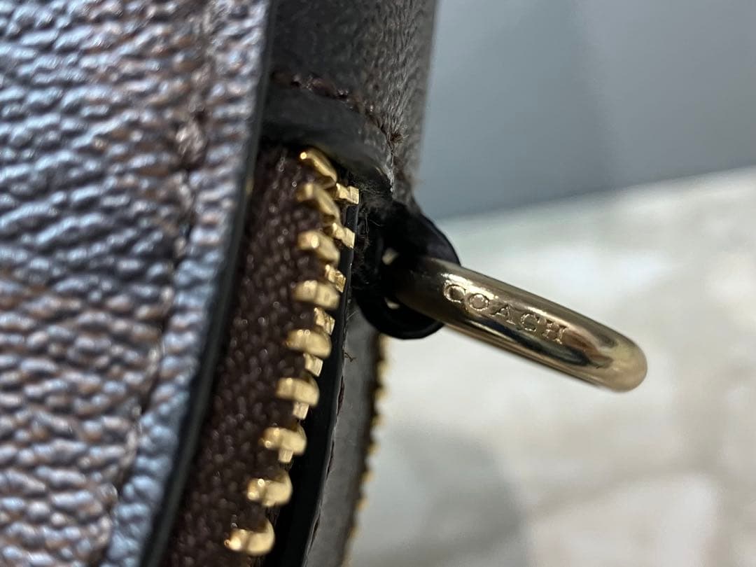 【美品】COACH シグネチャーダブルファスナー 2wayショルダーバッグ