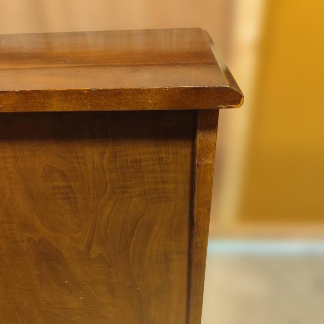 カリモク アンティーク 電話台 キャビネット 木製 花台 飾り棚 サイドボード