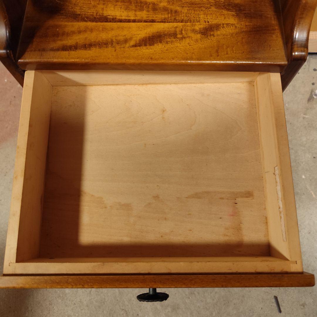 カリモク アンティーク 電話台 キャビネット 木製 花台 飾り棚 サイドボード