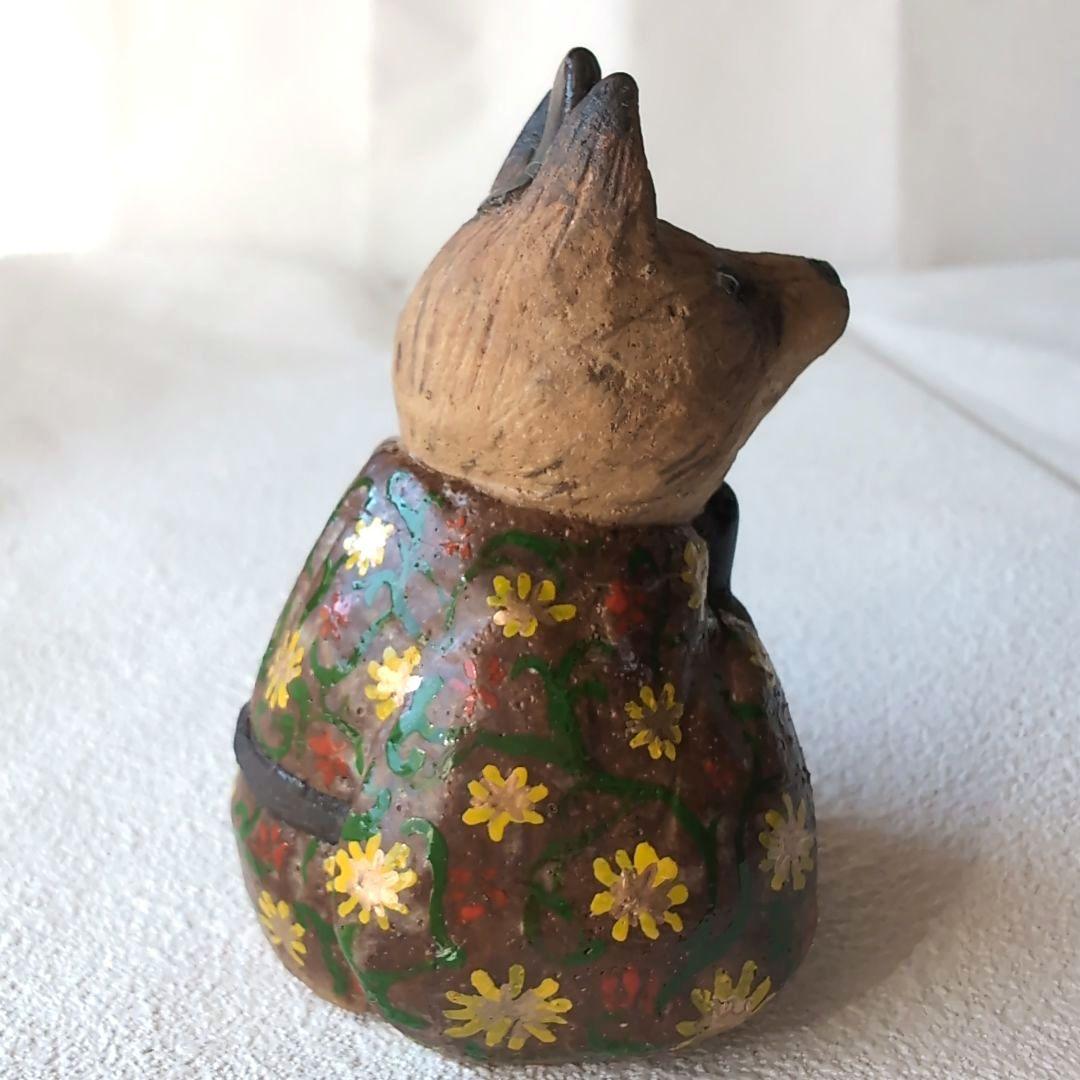 狐の雛人形3 陶器製　伝統的スタイル