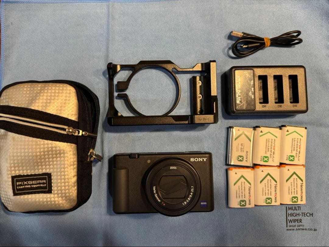 SONY VLOGCAM ZV-1（バッテリ6個、フレーム、充電器、ケース付）