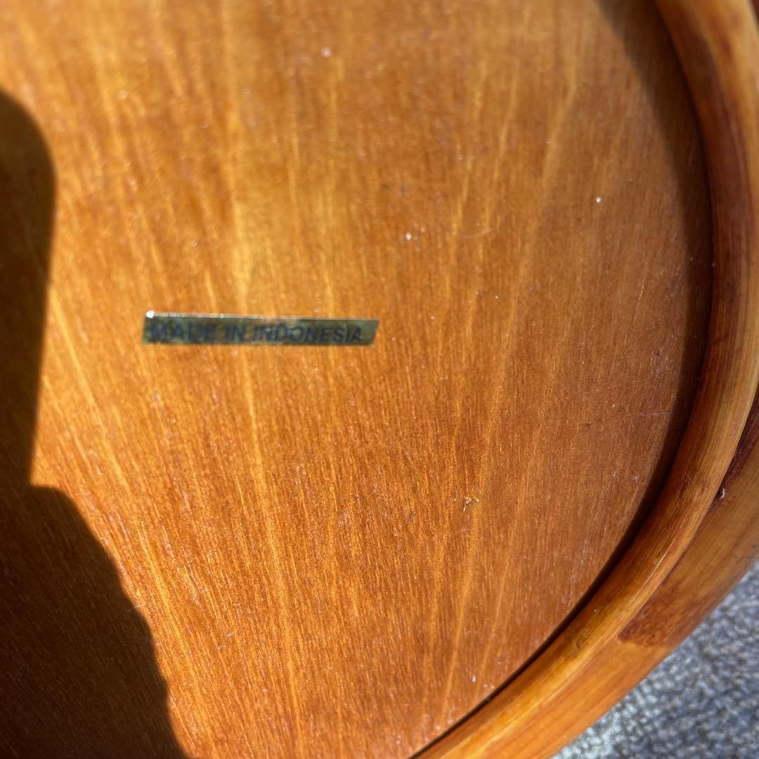 ラタン籐 バスケット 椅子　kazama 希少昭和レトロ