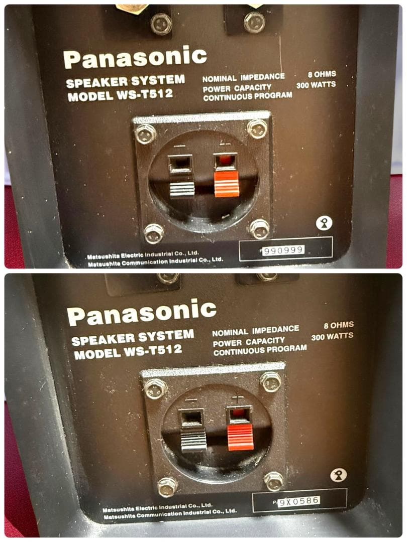☆良品 希少品 パナソニック ラムサ WS-T512 スピーカー ペア