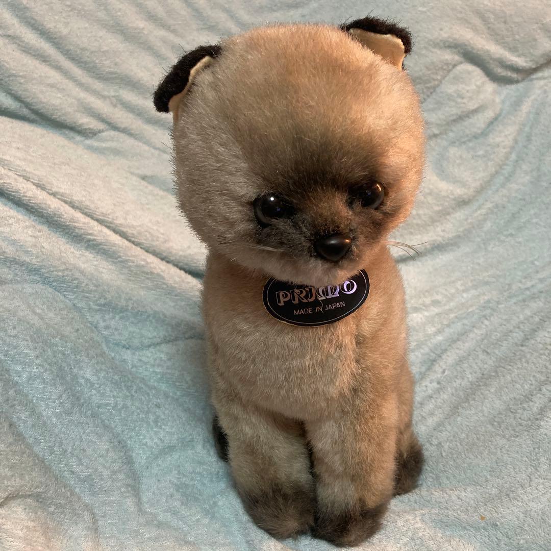 プリモ　日本製　シャムネコ　ぬいぐるみ　中古品
