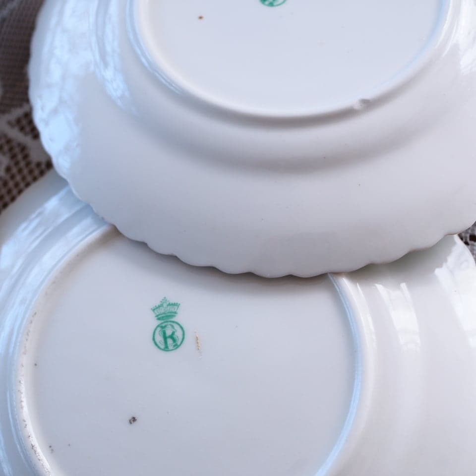 英国アンティーク　サミュエルラドフォード　プレート4枚セット　F1