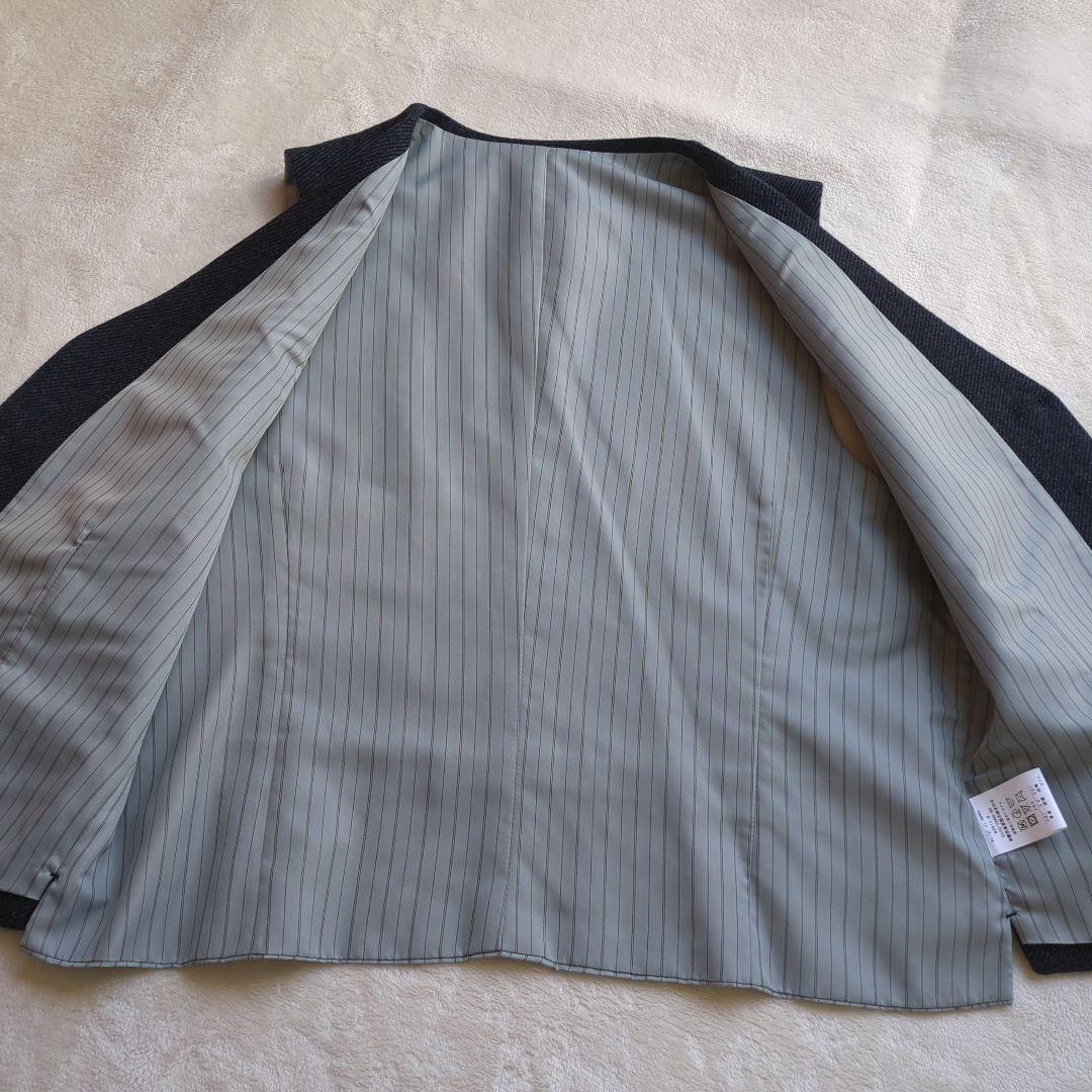 【Tradmen Collection】 ネイビー ビジネススーツ ウール混紡