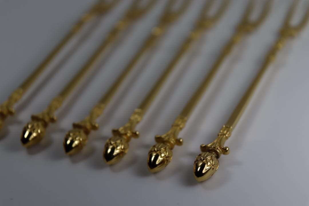 クリストフウィドマン■スターリング製フルーツピック6本セット■デコラ・クラシック