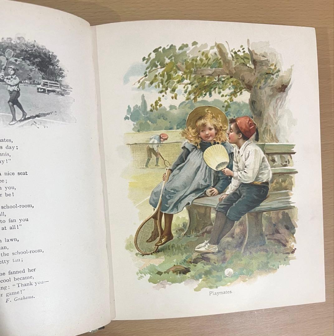 N o.370 希少 アンティーク 洋書 絵本 ビクトリアン 児童書 童謡