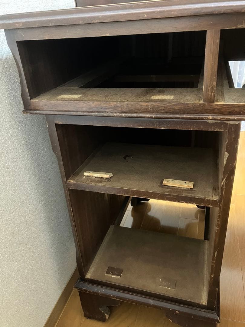 イギリス　アンティーク　机　ディスク　直接受け取りのみ