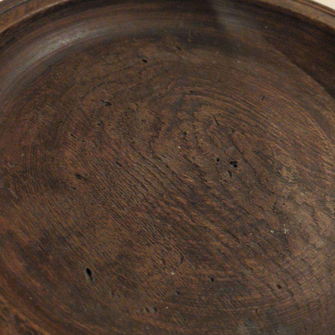 アンティーク木製コンポート皿 ウッドコンポート