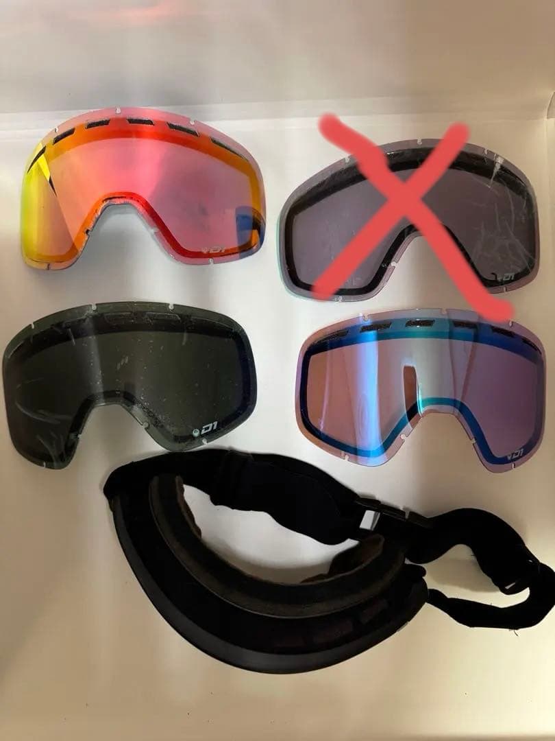 DRAGON D1 ゴーグル 交換レンズ3枚セット ドラゴン