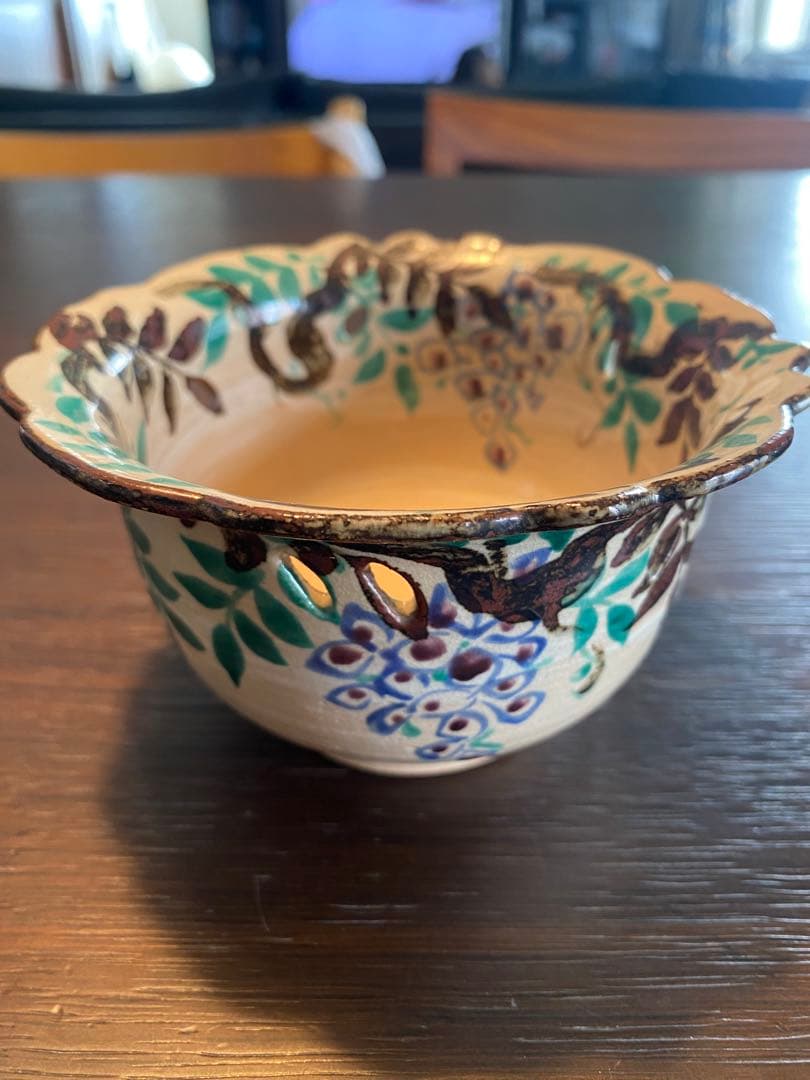 乾山写菖蒲15客　藤の花向付15客京焼 チロンマ