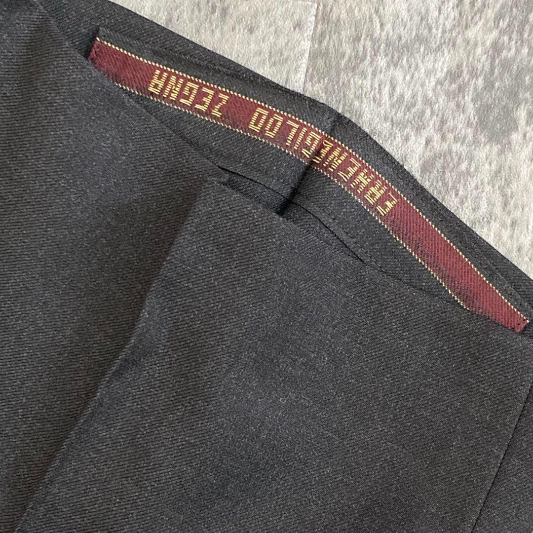 極美品 Zegna × FENDIネクタイ 極上ウール ダブルブレスト高級スーツ