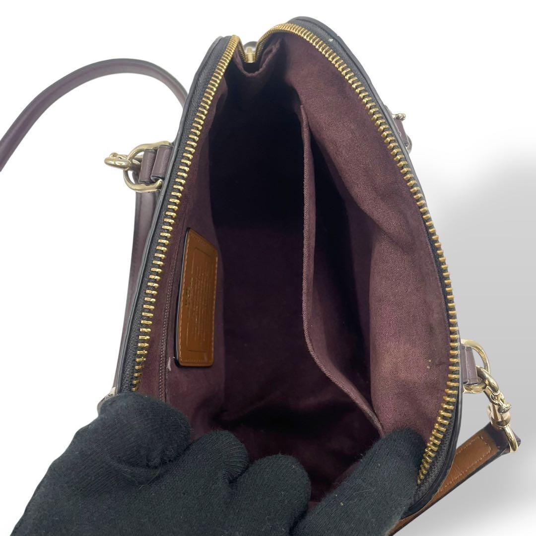 極美品✨️訳あり コーチ 2way ショルダーバッグ シエラ エンボス加工 黒