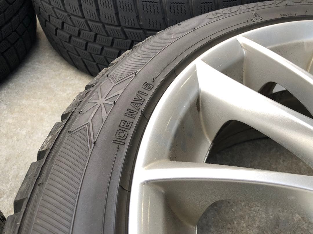 ボルボ純正7.5J×17×45 215/50R17アイスナビ6付ホイールセット
