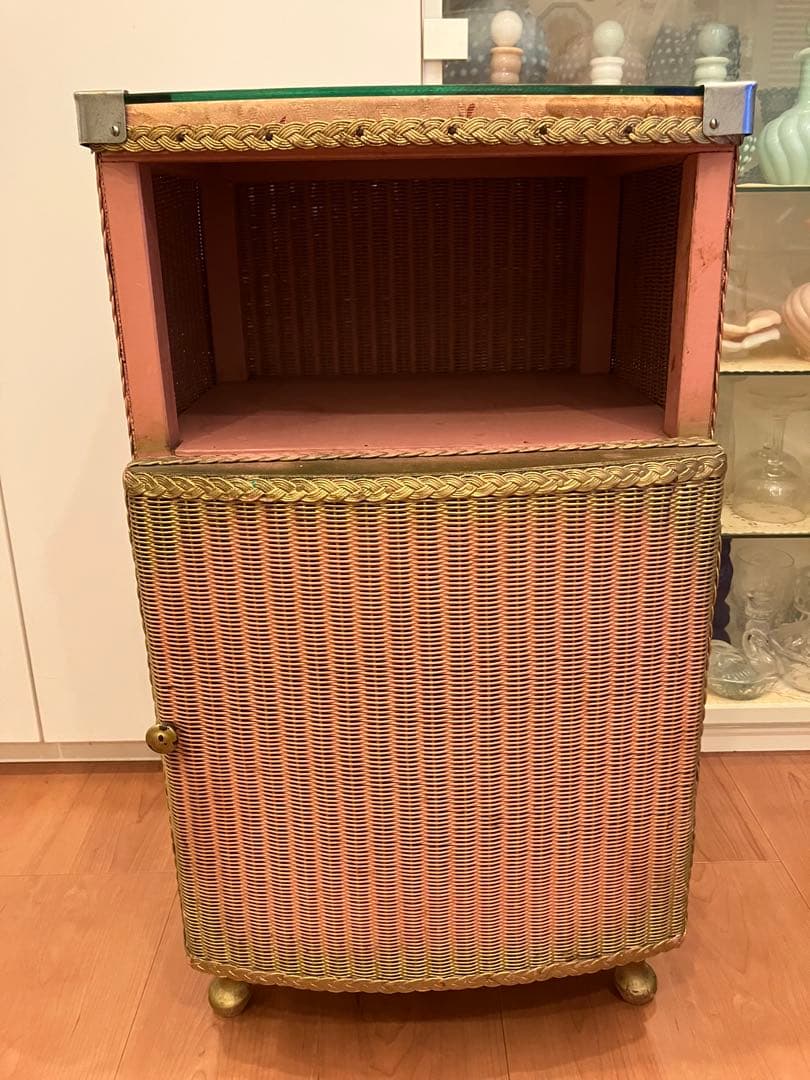 ロイドルーム LLOYD LOOM　ベッドサイドキャビネット　英国アンティーク