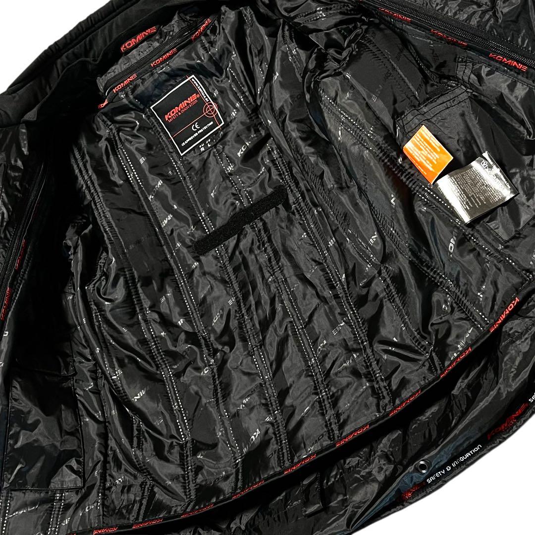 【中綿ライナー】【L】KONNE バイク ライダースジャケット メンズ