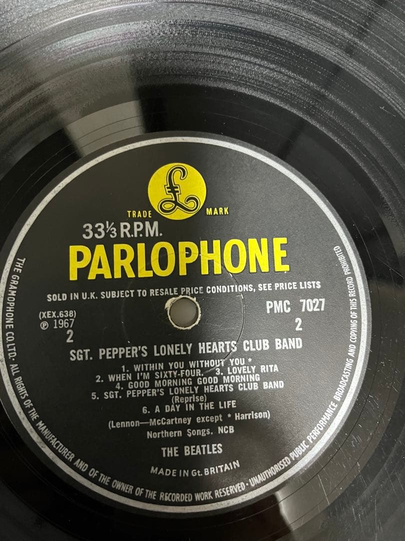 Beatles Sgt. Pepper's Mono UK サージェントペパーズ
