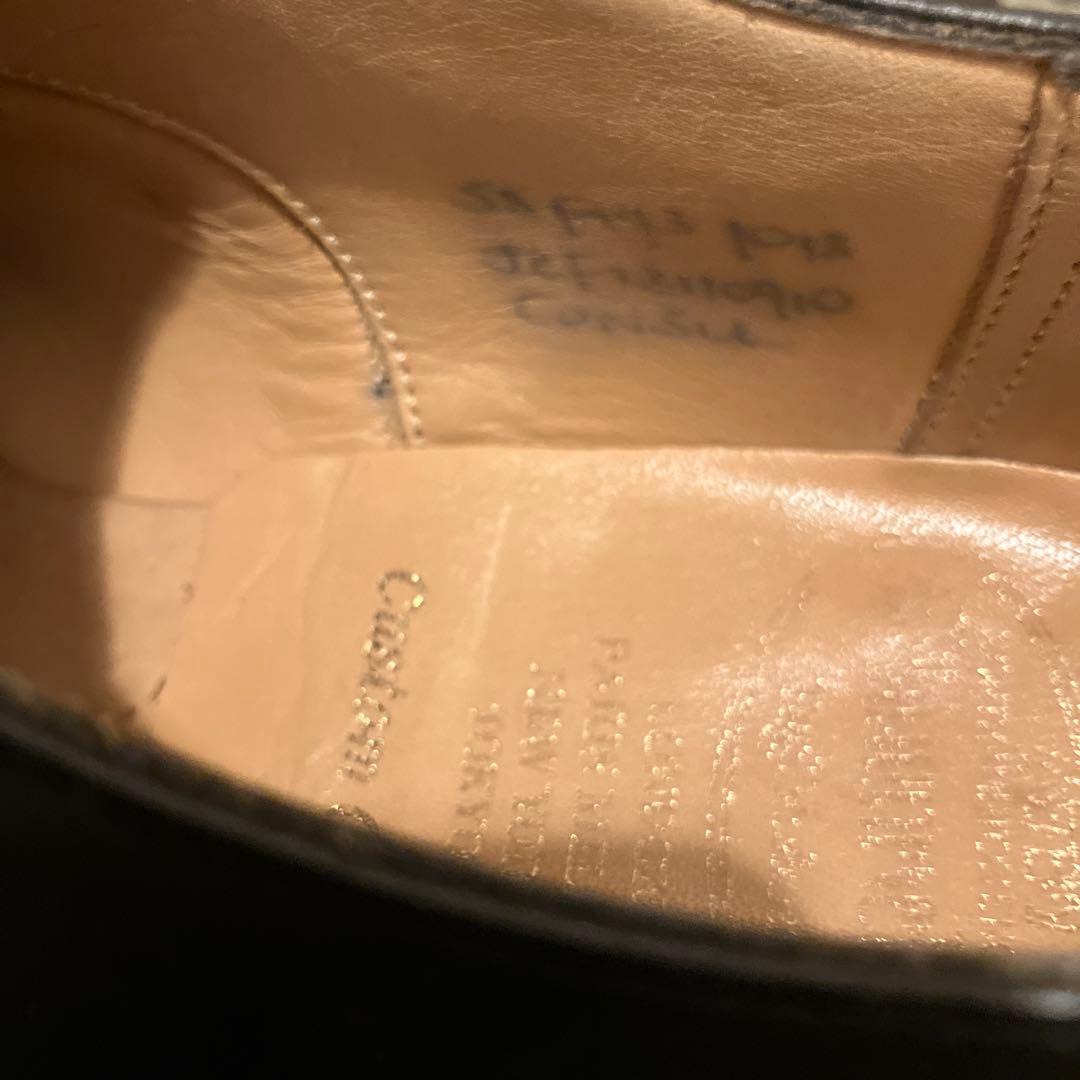 Church's黒 レザードレスシューズ ストレートチップ