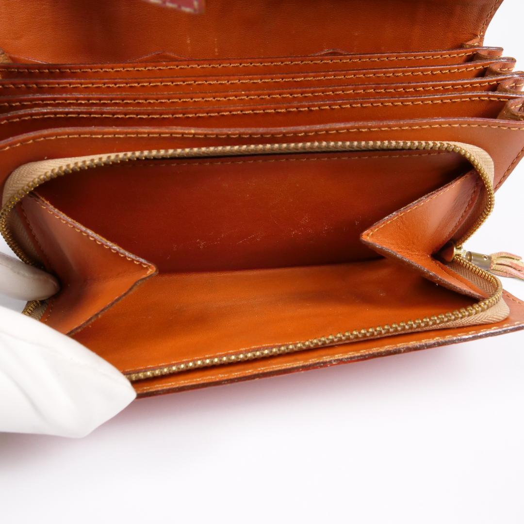 希少美品✨フェリージ 長財布 3005 コロコロ クロコ型押し レザー ピンク