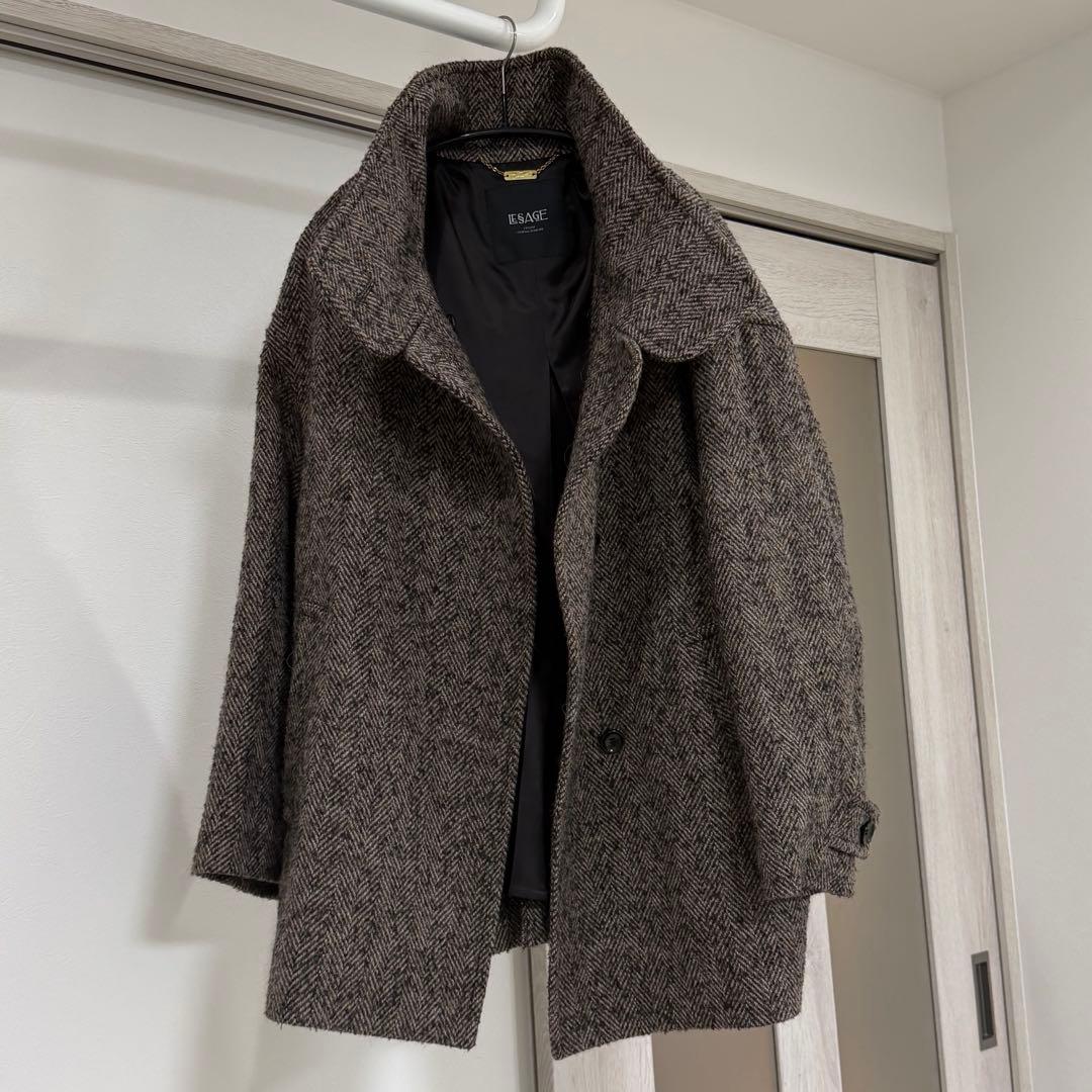 ジャーナルスタンダード　MANTECO TWEEDスタンドショートコート