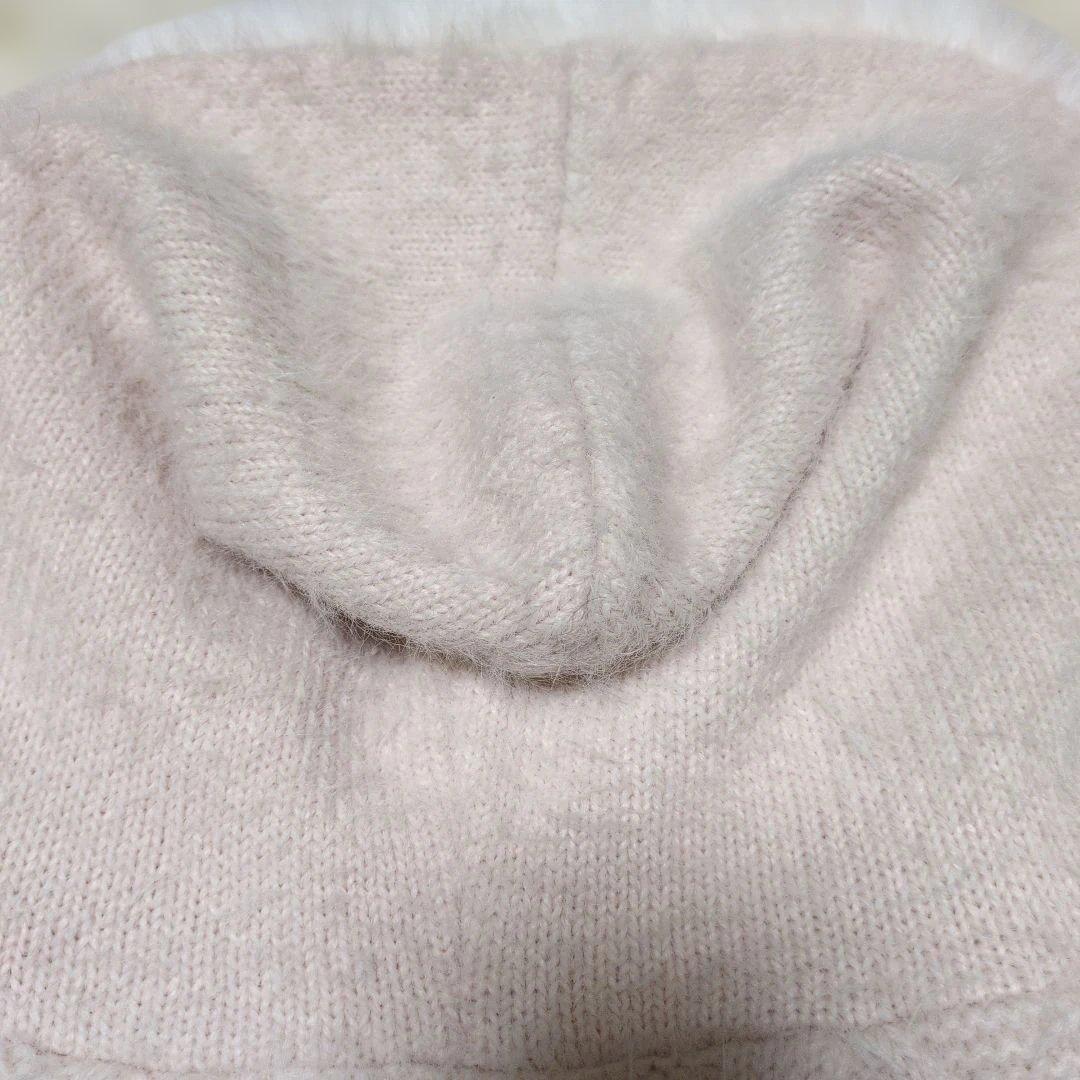 新品　リズリサ　ポンチョ　リボン　レース　ポンポン　ピンク