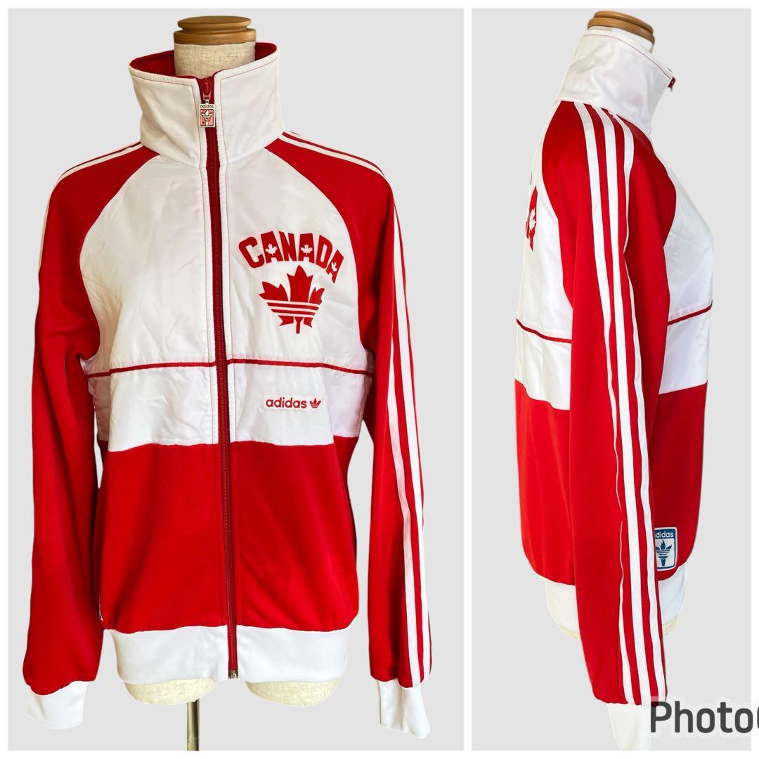 adidas カナダ代表　トラックジャケット ロゴ 刺繍 ／S