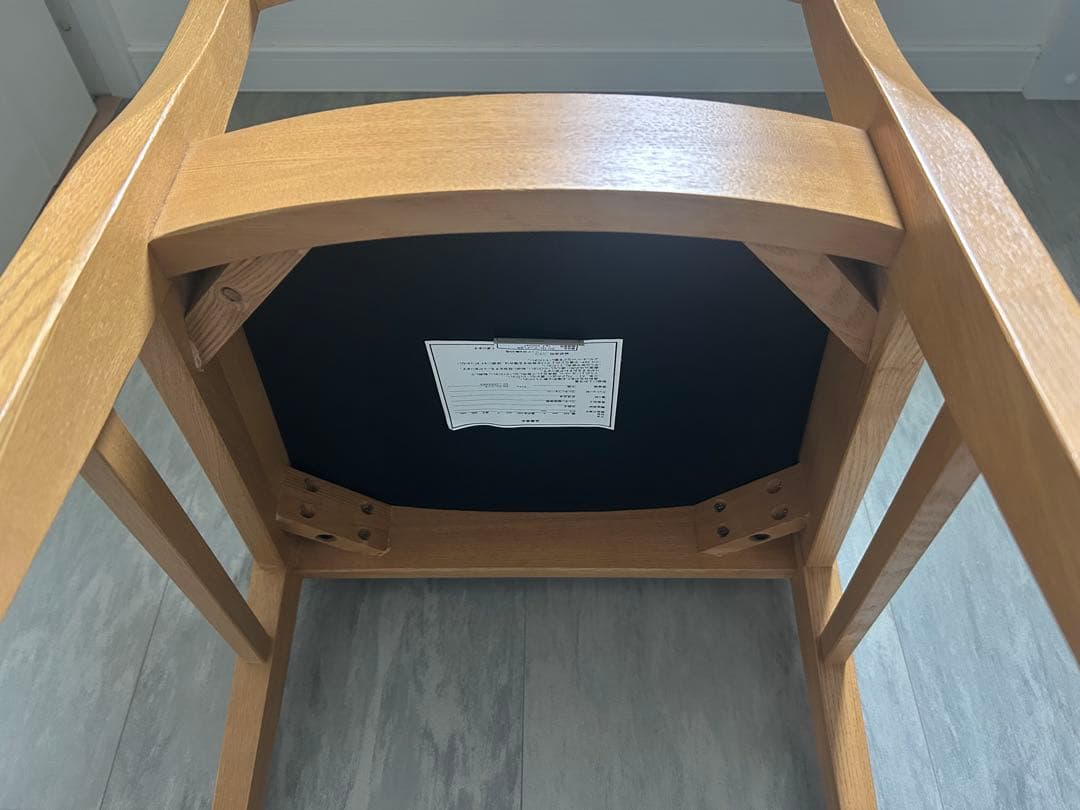 【2脚セット】ニトリ 食卓椅子 ロレイン2 ライトブラウン