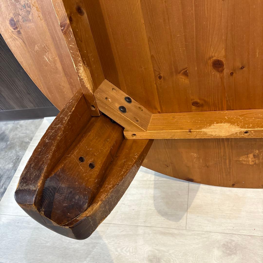 無垢材 コーヒーテーブル センターテーブル ちゃぶ台 サークル