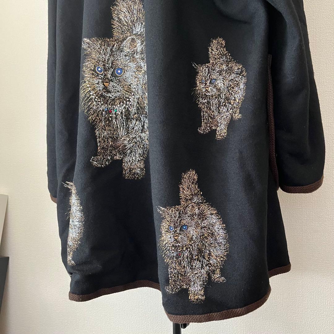 伊太利屋 ＊猫 ポンチョ ウール