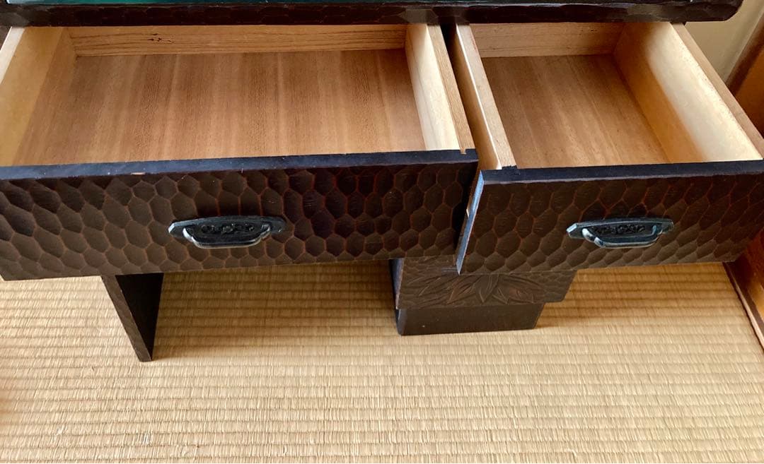 鎌倉彫 鏡台 ドレッサー　一面鏡化粧台