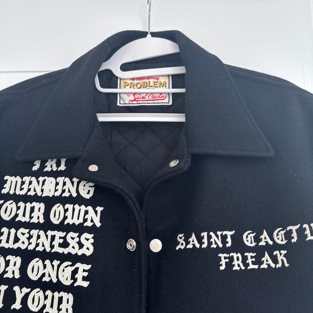 Saint Cactus スタジャン ブラック/ホワイト