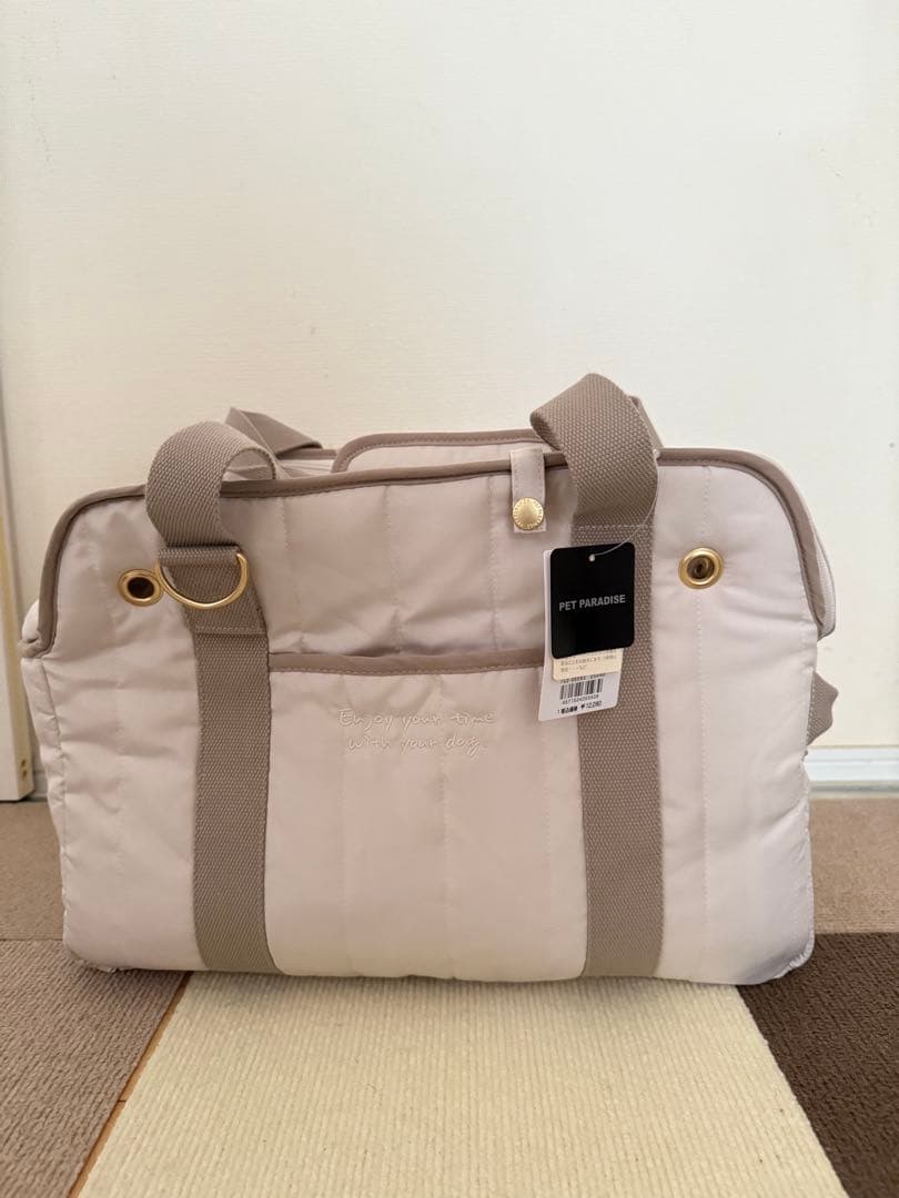 PET PARADISE 小型犬キャリーバッグ ベージュ M