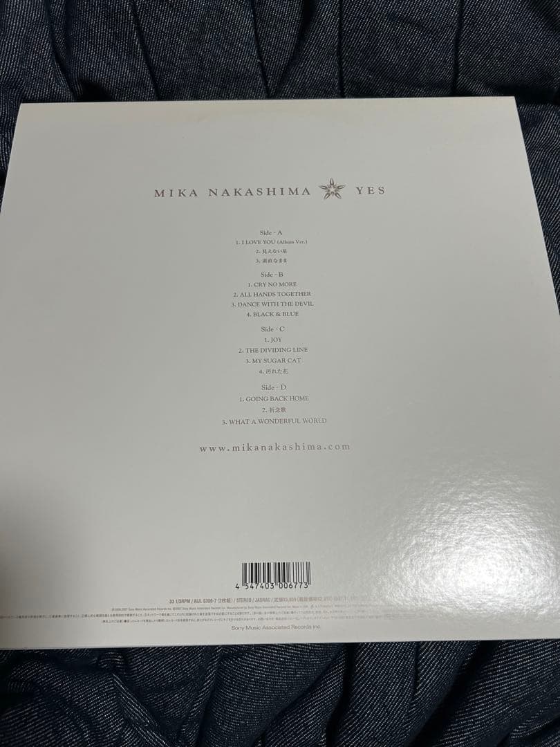 LP 中島美嘉　YES レコード二枚組　インナースリーブ付き