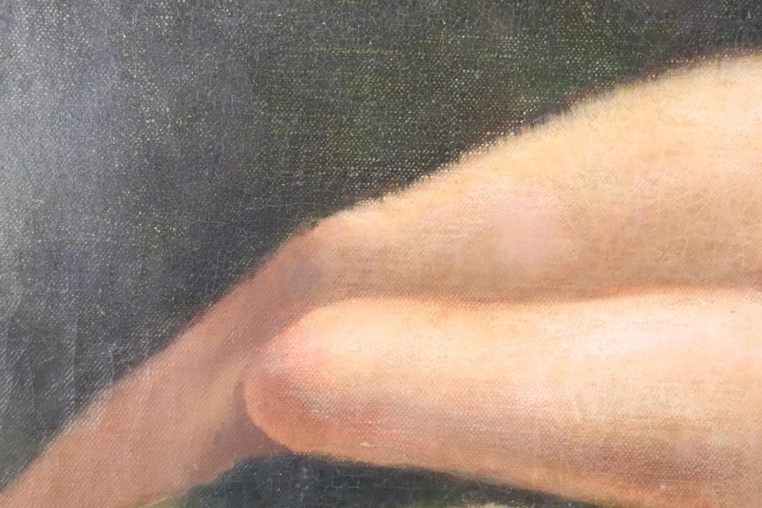 真作保証 19世紀 古画 Kizeevsky 「横たわる裸婦」 油彩15号